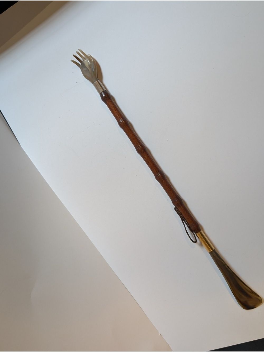 BACK SCRATCHER SHOEHORN mid century modern in VGUC